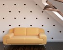 Heart Pattern Wall Decal Baby Nursery Modern Vinyl Sticker